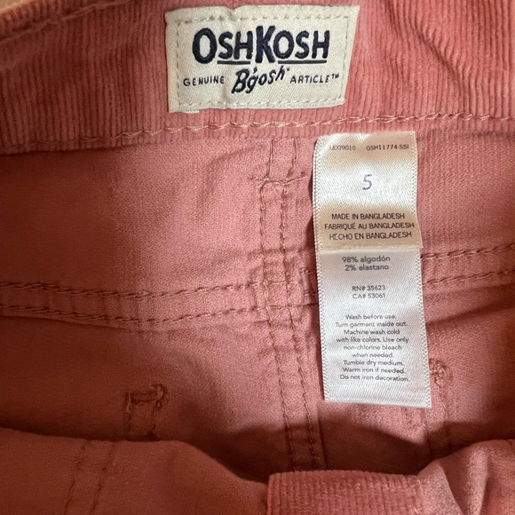 OshKosh B'gosh Coral‎ Button-Front Mini Skirt Size 5 - Picture 2 of 6